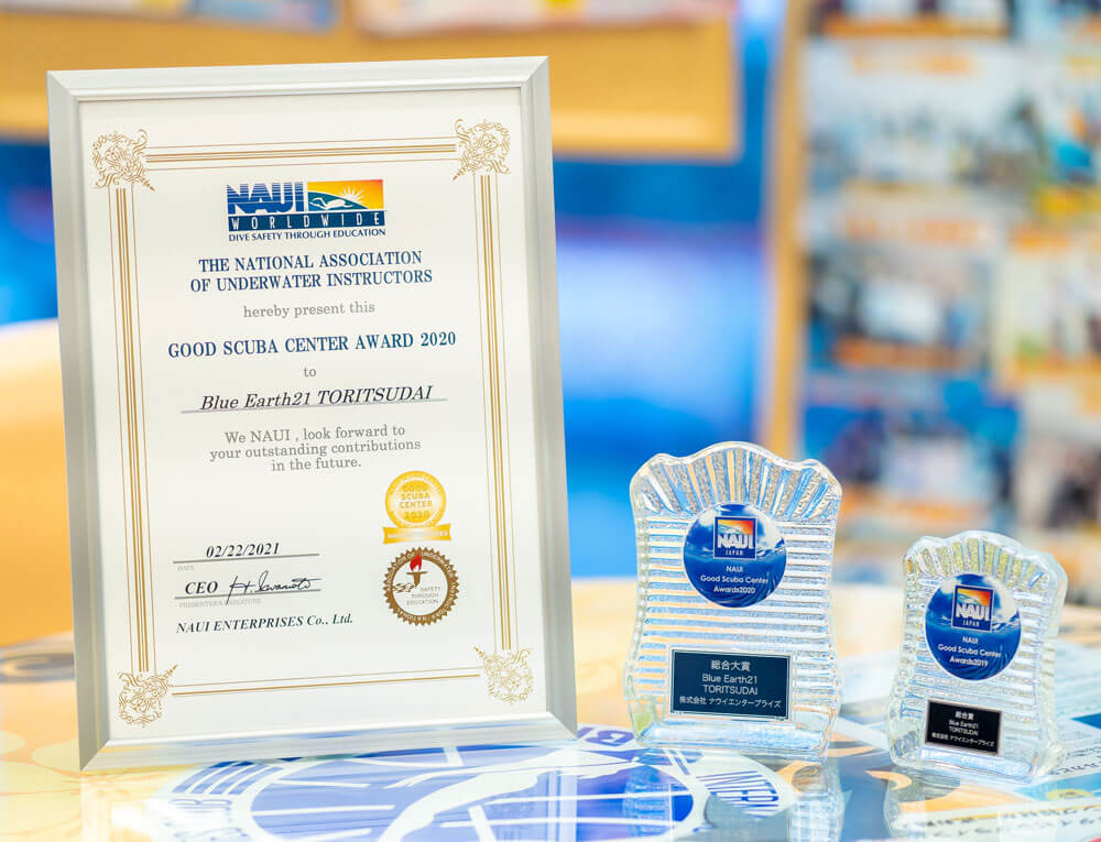 Good scuba center award を受賞